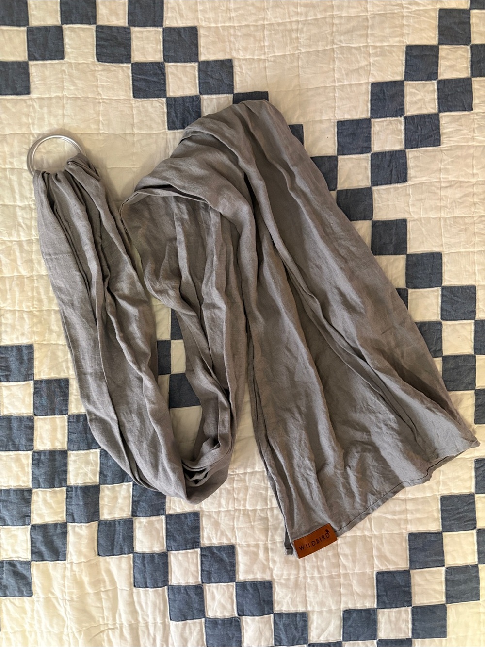 WildBird Light Gray Ring Sling Scarf
